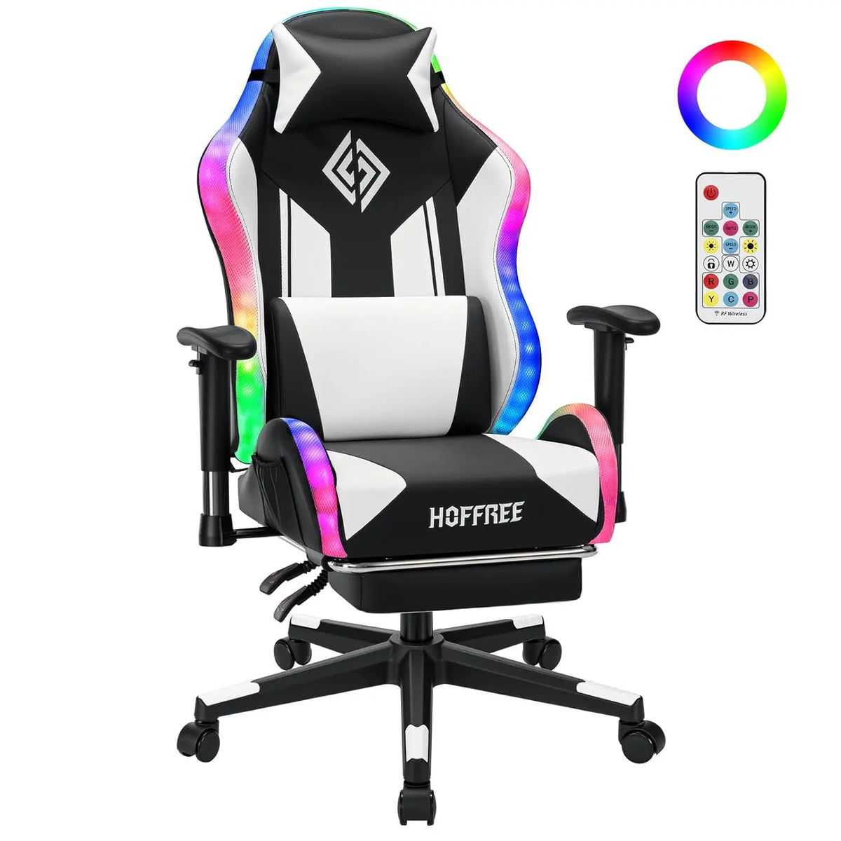 #LED Gaming Chair for Kids Reclining Gaming Chairs for Teens 8-15 Computer Chair with RGB Lights Kids PC Game Chair, Customized