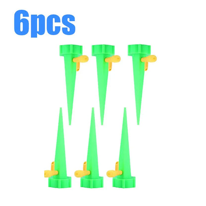 6-24pcs Auto Adjustable Drip Spike Water Bottle Irrigation System Self Dripper Automatic Device Indoor Plant Flower Greenhouse