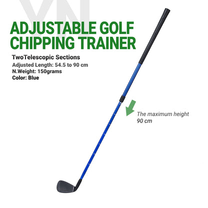 Adjustable Golf Chipping Trainer Golf Clubs 22-37" - Lightweight ABS Clubhead for Beginners, 3 Color Options, Youth & Adult Use