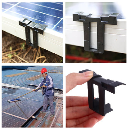 30/35/40mm Solar Panel Drainage Clips Solar Water Drain Diversion Clip Photovoltaic Mud Removal Clip For Cleaning Solar Panels