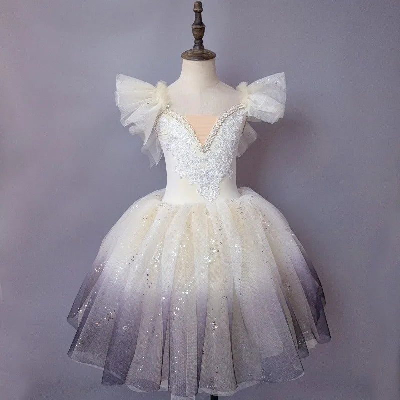 Ballet Performance Tutu Dress Girls Dance Wear Outfit Children Stage Clothing Fashion Ballet Dresses Princess Vestido Kids