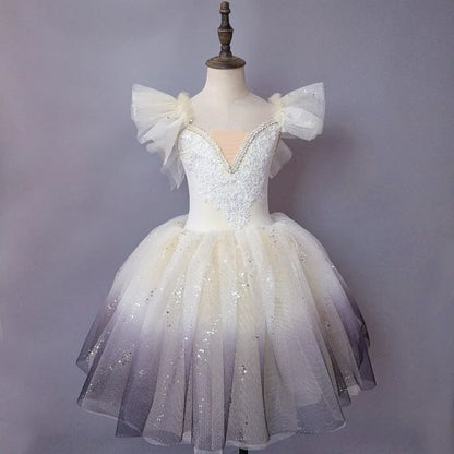 Ballet Performance Tutu Dress Girls Dance Wear Outfit Children Stage Clothing Fashion Ballet Dresses Princess Vestido Kids