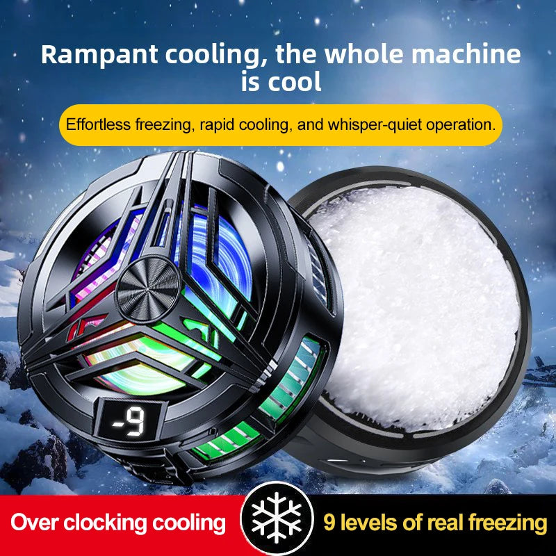 Phone Cooler Gaming Portable Fan Magnetic Mobile Cooler Cell Phone Cooler Radiator Phone Radiator Fan to Cool the Mobile