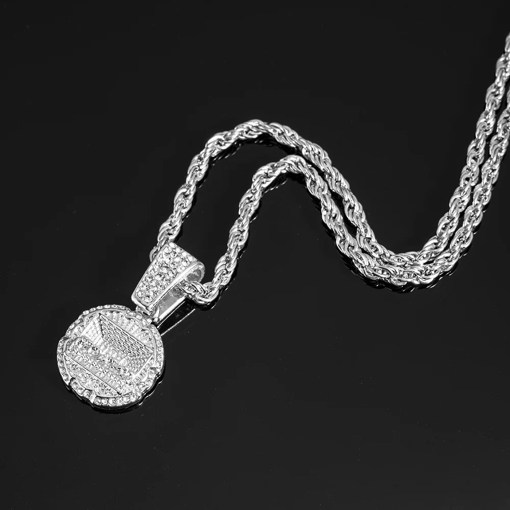 Last Supper Pendant Necklace | Iced Out 4mm Tennis Chain | Men's Hip Hop Jewelry