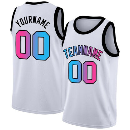 Round Neck Personalized Basketball Jersey Custom Full Sublimation Team Name/Number Training Athletic Shirts for Male/Lady/Kids