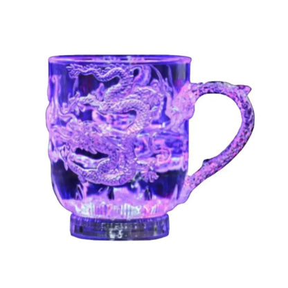 Light Up Cups Water Activated LED Glowing Wine Glasses, Color Changing Coffee Mug Light Up Drinking Glasses LED Flashing Cup