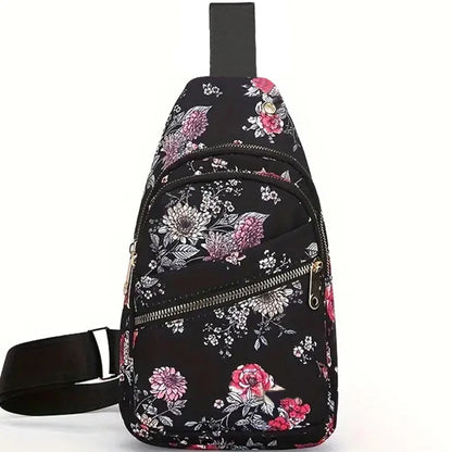 Crossbody bag, crossbody purse, shoulder bag, versatile bag, ethnic canvas backpack on the chest/back
