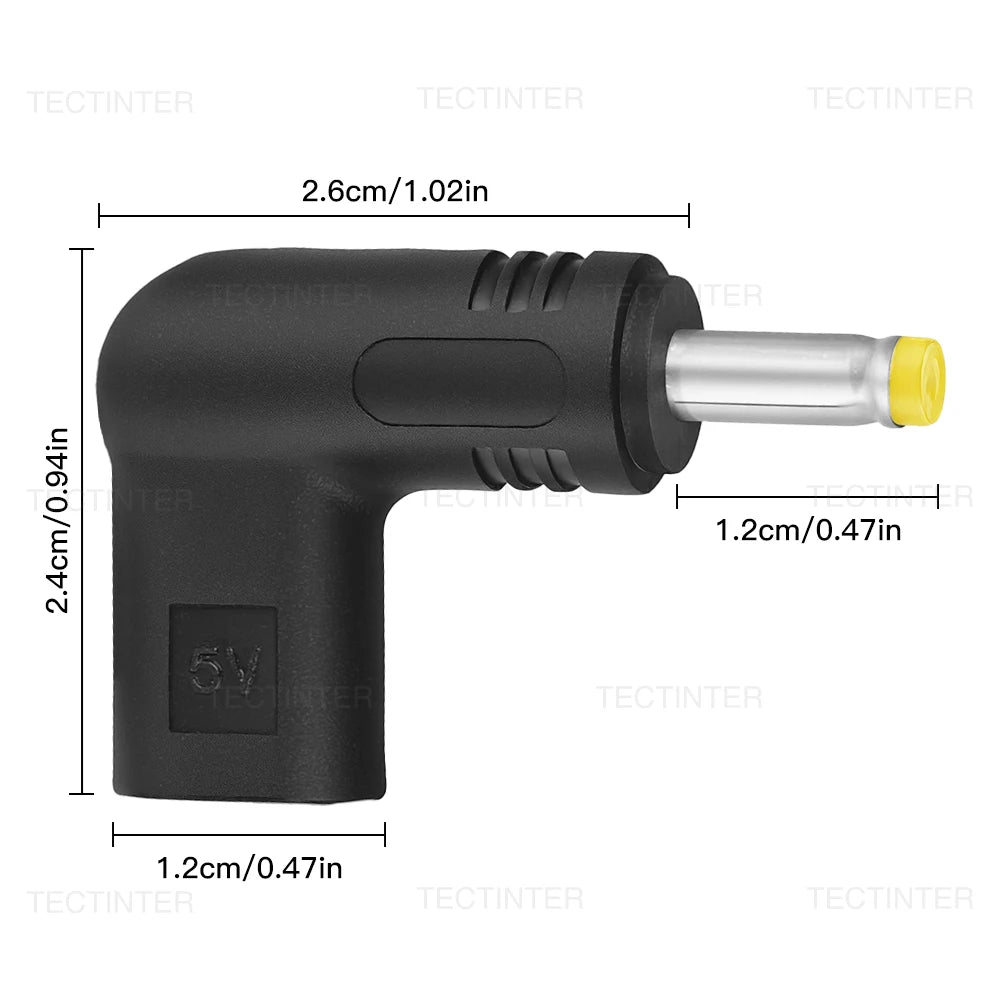 for PSP 1000/2000/3000 Game Console 5V Type-C to DC Power Charging Conversion Adapter DC Jack Plug Charging Adapter Accessories
