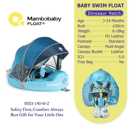 Mambobaby Baby Pool Float Vip 5 Dropshipping Blackproof Pool Mat For Infant Non-Inflatable Natation Buoy With Parasol Beach Toys