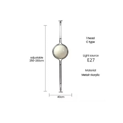 Modern Creative Floor Lamp White Yellow Acrylic Ball Standing Light Living Room Hotel Sofa Corner Decor Bedroom Bedside Lamps