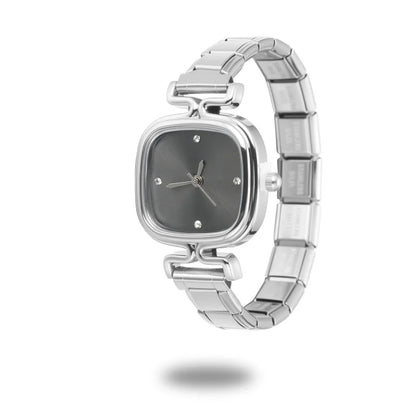 1PC High Quality Men Women's Stainless Steel Round Simple Watch Bracelet Bangle For Friend Wife Birthday Gift DIY Jewelry