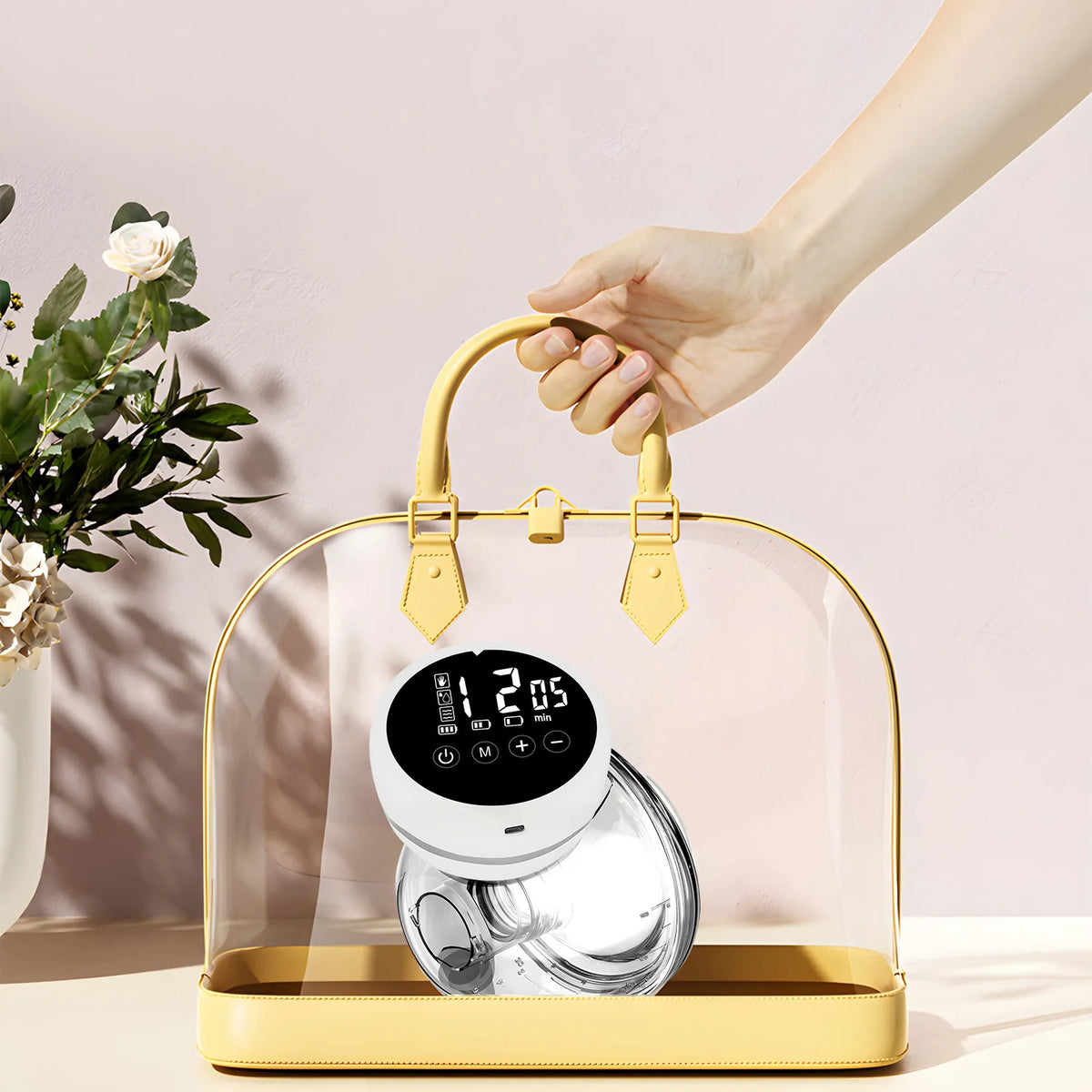 Wearable Breast Pump Electric 4 Modes 9 Gear Smart USB Charge Milk Collectors Portable Breast Milk Pump Machine with LED Screen