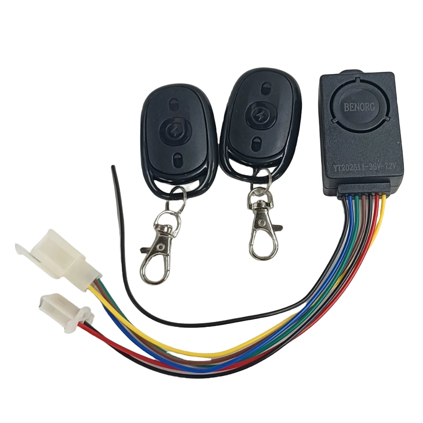E-bike Alarm System 48V 60V 72V with Two Switches for Electric Bicycle Tricycle Brushless Controller Supplies