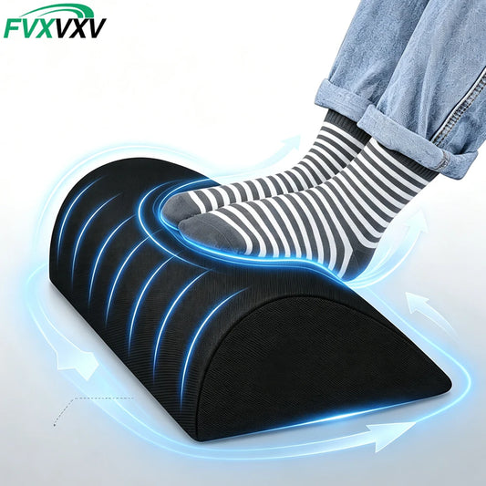 Foot Rest for Under Desk, Soft Foam Office Accessory with Washable Cover, Foot Stool for Car Home Office, Relieves Leg & Ankle