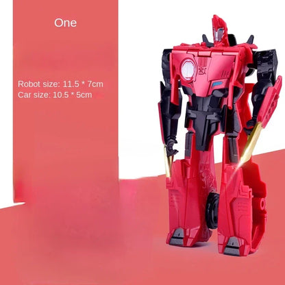 Transformation Toy Robot One Step Deformation Car Action Figure Model Dinosaur Toys for Boys