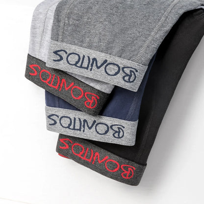 4pcs Man Underwear Cotton Boxer Shorts Sexy Underpants Slip Mens Boxershorts Men's Panties Pack Brand