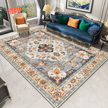 Retro Persian Style Carpet for Living Room 200x300 Luxury Large Area Rugs Bedroom Decoration Dirt-resistant Anti-slip Lounge Mat