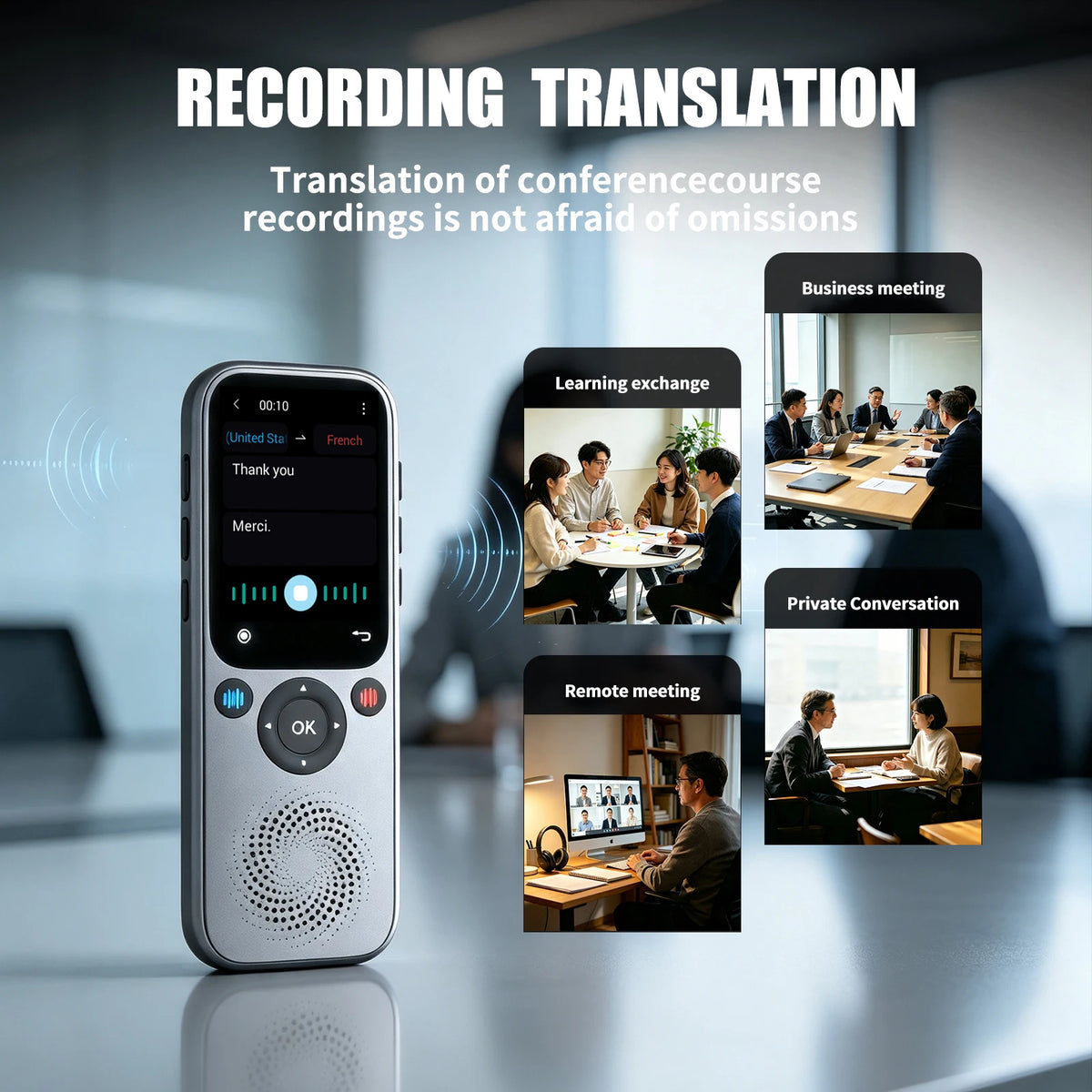 Language Translator Device Support 138 Real-time Language Translator Translation AI Translator with ChatGPT Translator