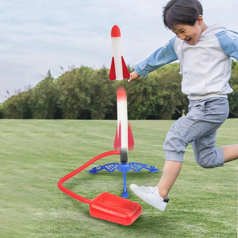 Flying Rocket Launch Cannon Foot Stepping Soaring Rocket Foot Stepping Toy Outdoor Flying Cannon Foot Stepping Children's Toy
