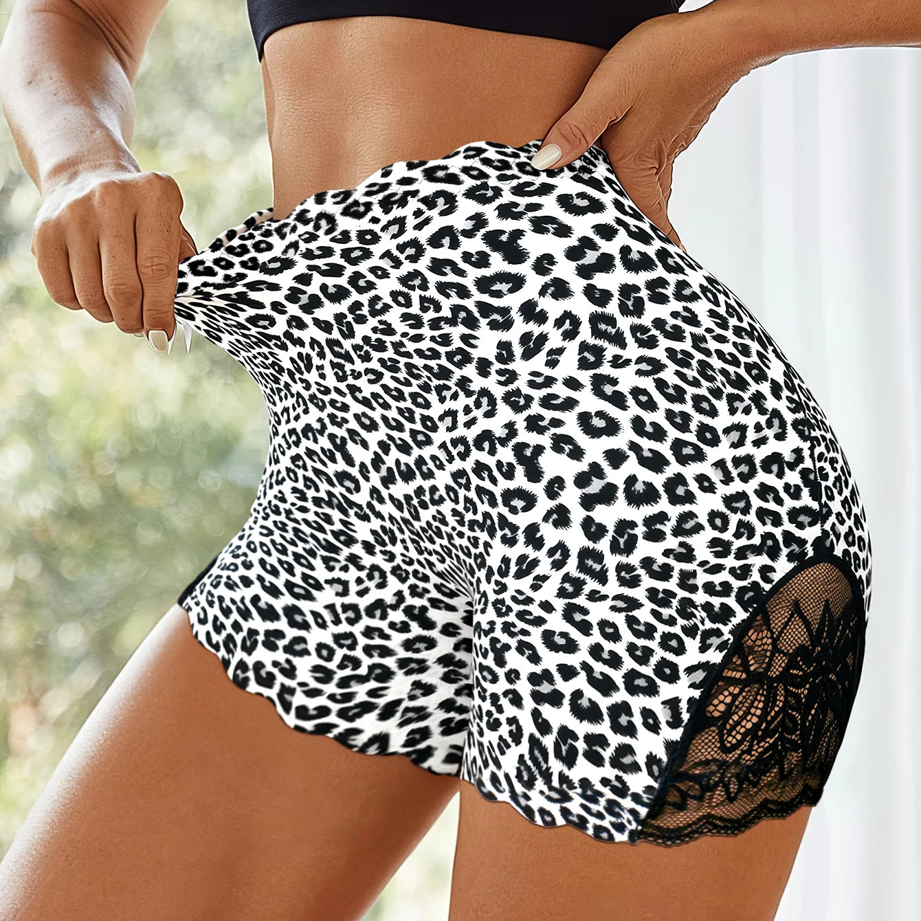 BZEL New High-Waist Women's Panties Seamless Boyshorts Leopard Sexy Lingerie Comfortable  Breathable Female Lcae Boxers Hot Sale