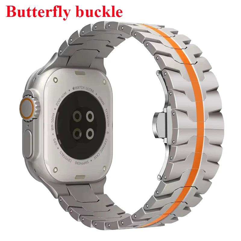 Stainless Steel Strap For Apple Watch Series 12 11 10 9 8 SE 3 46mm 45mm 42mm 44mm Metal Bracelet Band iWatch Ultra 4/3/2/1 49mm