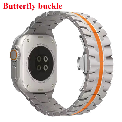 Stainless Steel Strap For Apple Watch Series 12 11 10 9 8 SE 3 46mm 45mm 42mm 44mm Metal Bracelet Band iWatch Ultra 4/3/2/1 49mm
