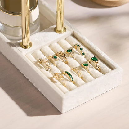 Multi-Functional Two-Level T-Style Bangle Stand for Bracelet, Bangle & Jewelry Storage