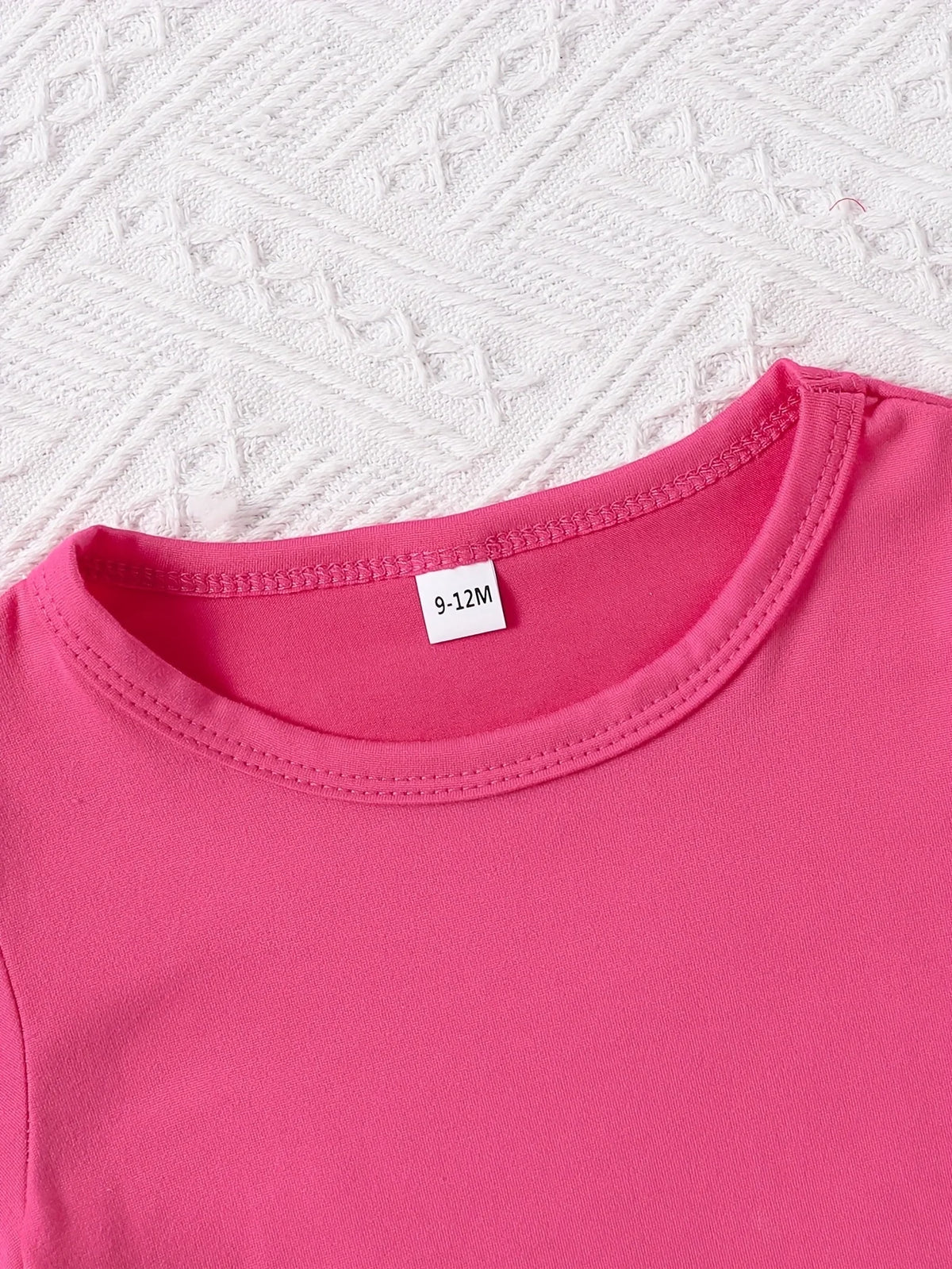 Baby Girl Round Neck Short Sleeved Daddy's GIRL Fashionable Letter