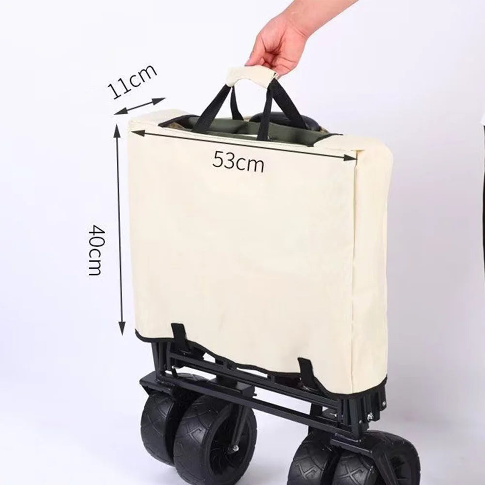 Camping Cart Folding Wagon Cover Storage Bag Dustproof Waterproof And Compact For Beach Picnic RV And Outdoor Adventure Use