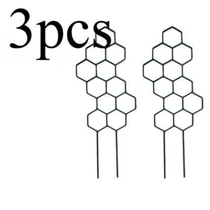 3pcs,  Is Designed As A Honeycomb-shaped Climbing Plant Support Frame.  It Is Very Suitable for Potted Vines and Flowers