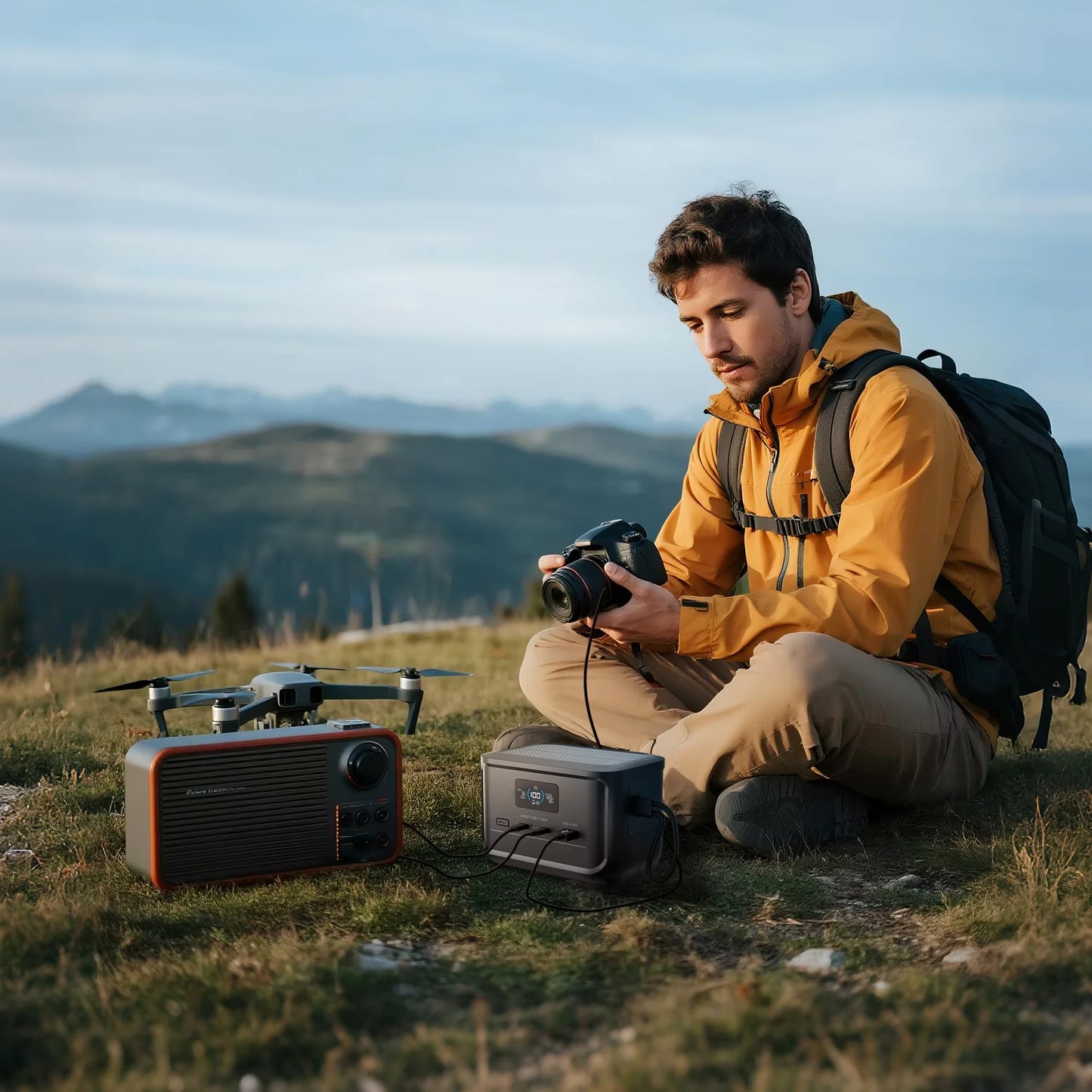 ALLPOWERS 31000mAh SOLAX P100 Portable Power Station 99.2wh Solar Generator with USB-C USB-A Outlet for Camping Home RVs Hunting