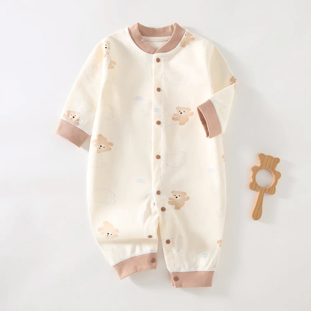 Autumn Baby Clothes Newbron Spring 100 Cotton Underwear Newborn Onesie