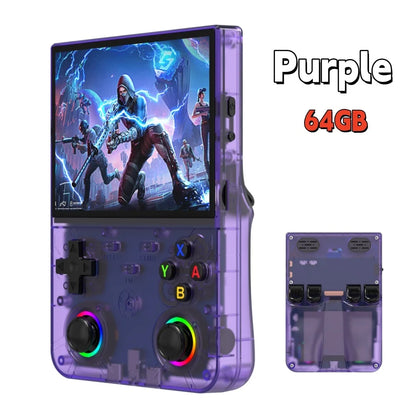 R36 Ultra X Retro Handheld Game Player WiFi Open Source Linux System 4.5" IPS Screen Hall Effect Emulator Wireless Gamepad Gift