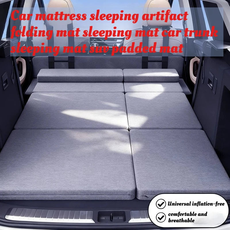 Folding Camping Bed Portable With Mattress For Car SUV Space Saving Foldable Cot For Adults Outdoor Travel Home Office Nap