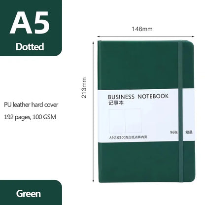 A5 Hard Cover Business Elastic Notepad Dot Grid Pages Korean Stationery Back To School Notebooks and Journals Office Stationery