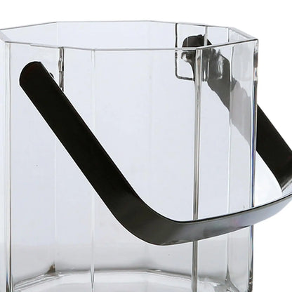 Small Ice Bucket Portable Multipurpose Clear Wine Chiller Bucket Drink Cooling Bucket for Wedding Kitchen Party Events Cafe