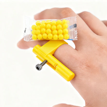 Hidden Mini Plastic Bullet Launcher - Safe Paper Ball Launch Toy Gun, Fun Prank Gadgets & Party Favors for Kids Adults