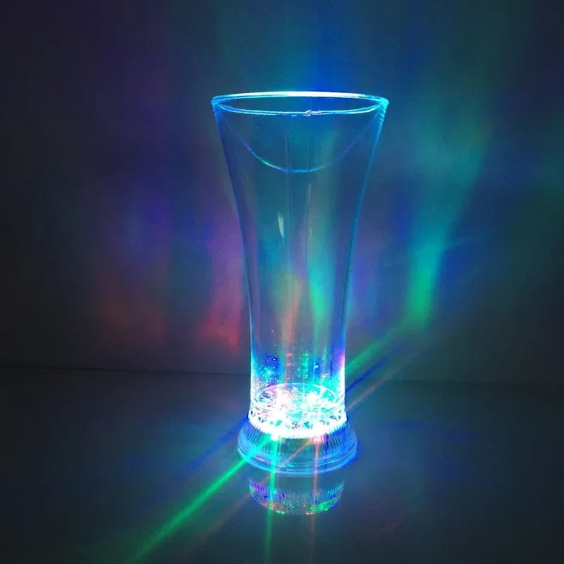 Flash Light Up Cups Sensor Shorts Glasses Fun Cup LED Drinking Blinking Barware for Bar Night Club Birthday Christmas Party