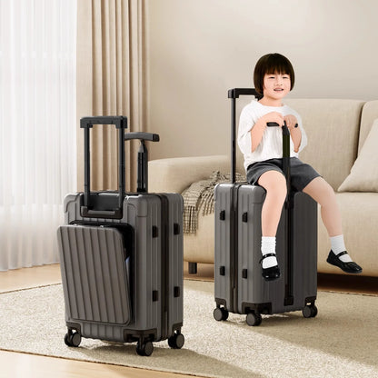 24-28 inch Double Trolley Children's Luggage Ride on Suitcase 20 Inch Cabin Luggage Rear Opening Laptop Bag Suitcase