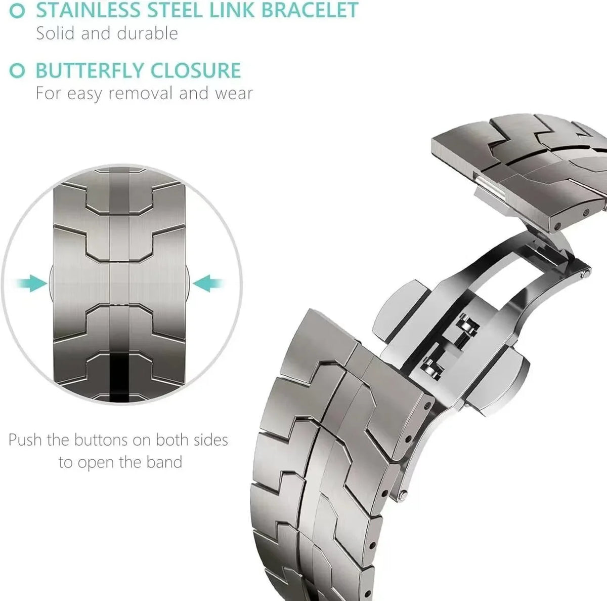No Gap Stainless Steel Strap For Samsung Galaxy Watch Ultra 2-1/Ultra 2025 47mm High-end Bracelet Correa Galaxy Watch Metal Band