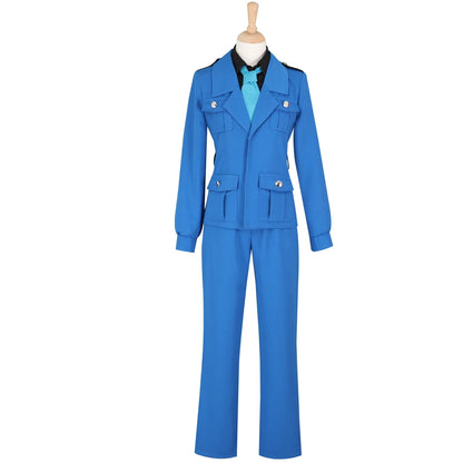 Anime Mens Costume Hetalia North Italy Feliciano Vargas Cosplay School Uniform Halloween Christmas Outfit Suit