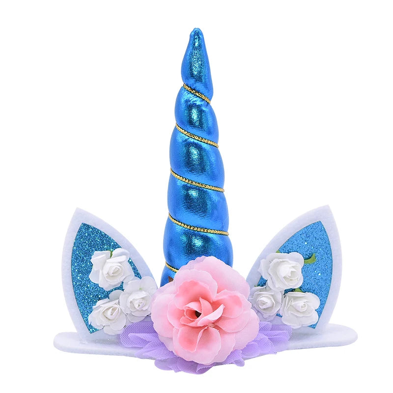 Unicorn Cake Topper Unicorn Birthday Party Supplies Cake Topper Decorations for Girls First Birthday Cake Topper