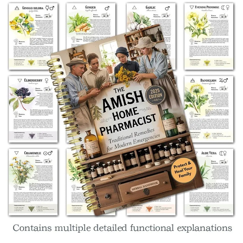 Herbal Remedies Handbook Traditional Natural Healing Guide Amish Home Pharmacy for Modern Wellness Health Lifestyle Solutions