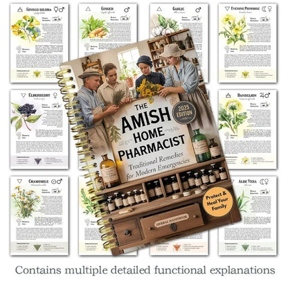 Herbal Remedies Handbook Traditional Natural Healing Guide Amish Home Pharmacy for Modern Wellness Health Lifestyle Solutions