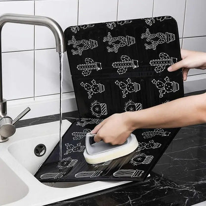 Foldable Aluminum Foil Stove Oil Baffle Plate Kitchen Anti-Splashing Cooking Guard Board Heat Insulation Fry Screen