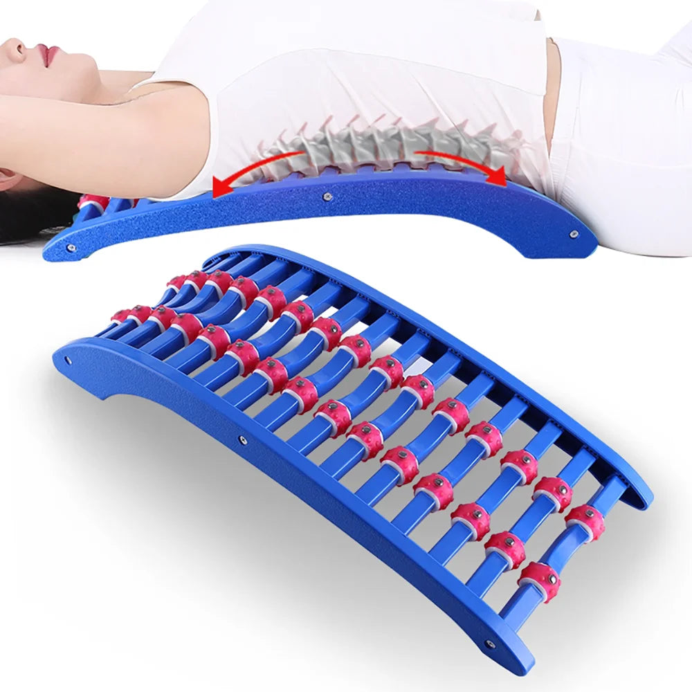 Back Massage Magic Stretcher Fitness Equipment Lumbar Stretching Correction Traction Support Massager Spine SpineSoothing Frame