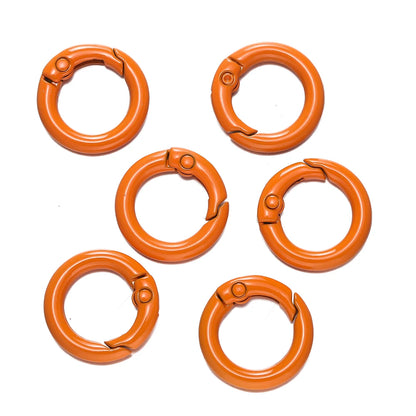 Colorful O-Ring Spring Clasp Clips — Zinc Alloy Carabiner Connectors