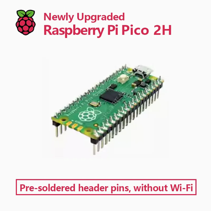 Original Raspberry Pi Pico/2, Pico with Wireless WiFi Development Board, Pico or Pico H with Pin Header, Support MicroPython/C++