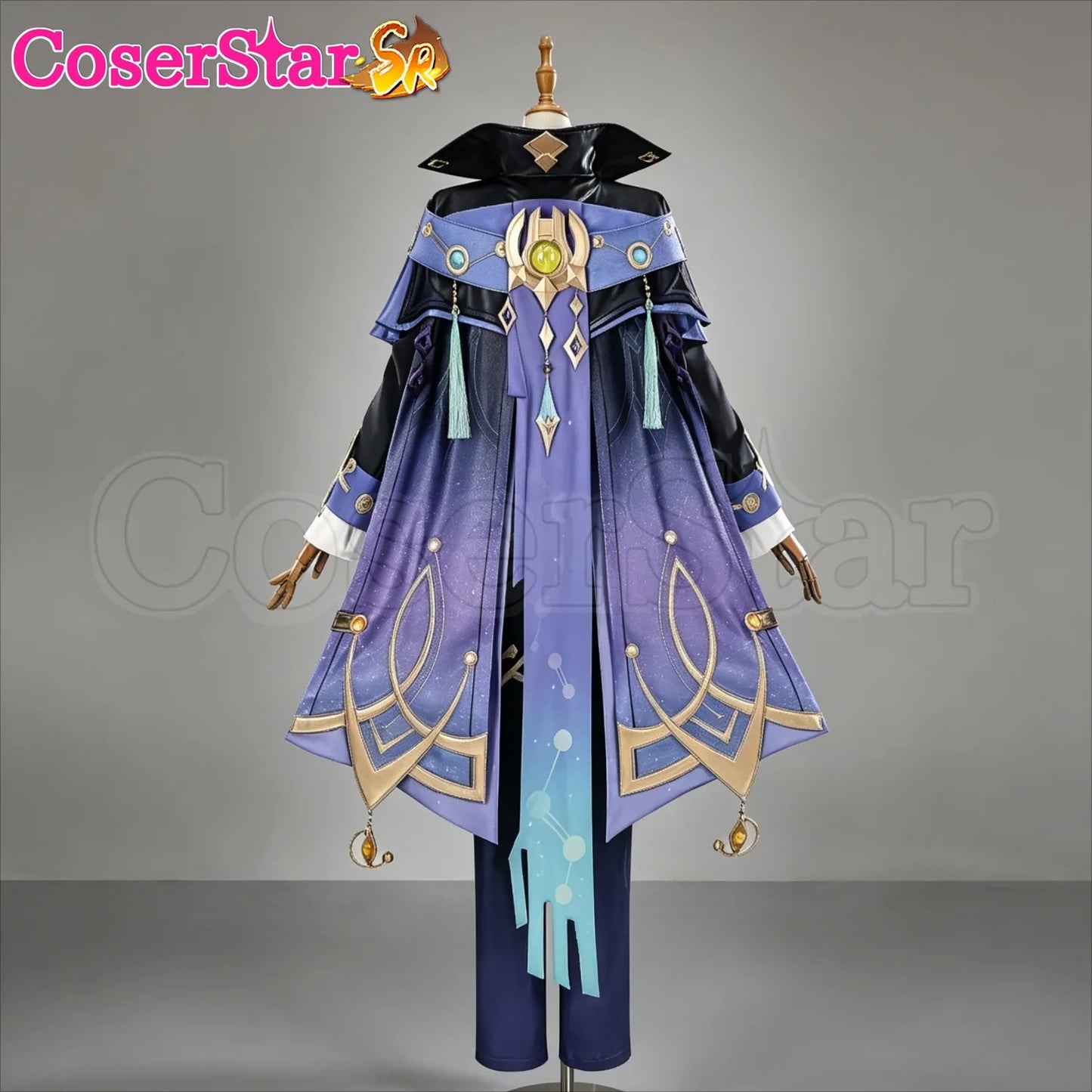 CoserStar-SR GenshinImpact Mitya Cosplay Costume Outfit Carnival Halloween Anime Game Role Play Uniform Wig Shoes