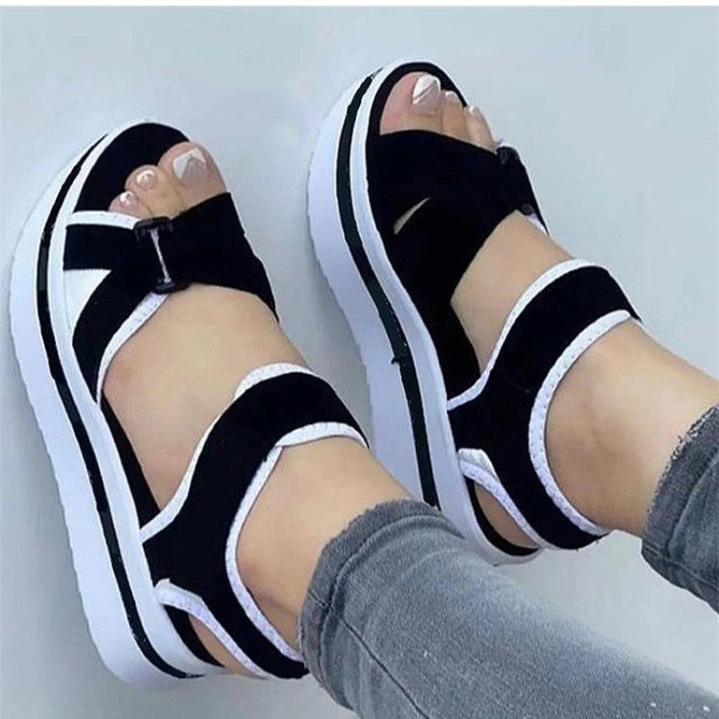 Women's Wedges Platform Sandals Summer 2024 New Woman Fashion Casual Sandals Heeled Shoes Female Footwear Wedges Shoes